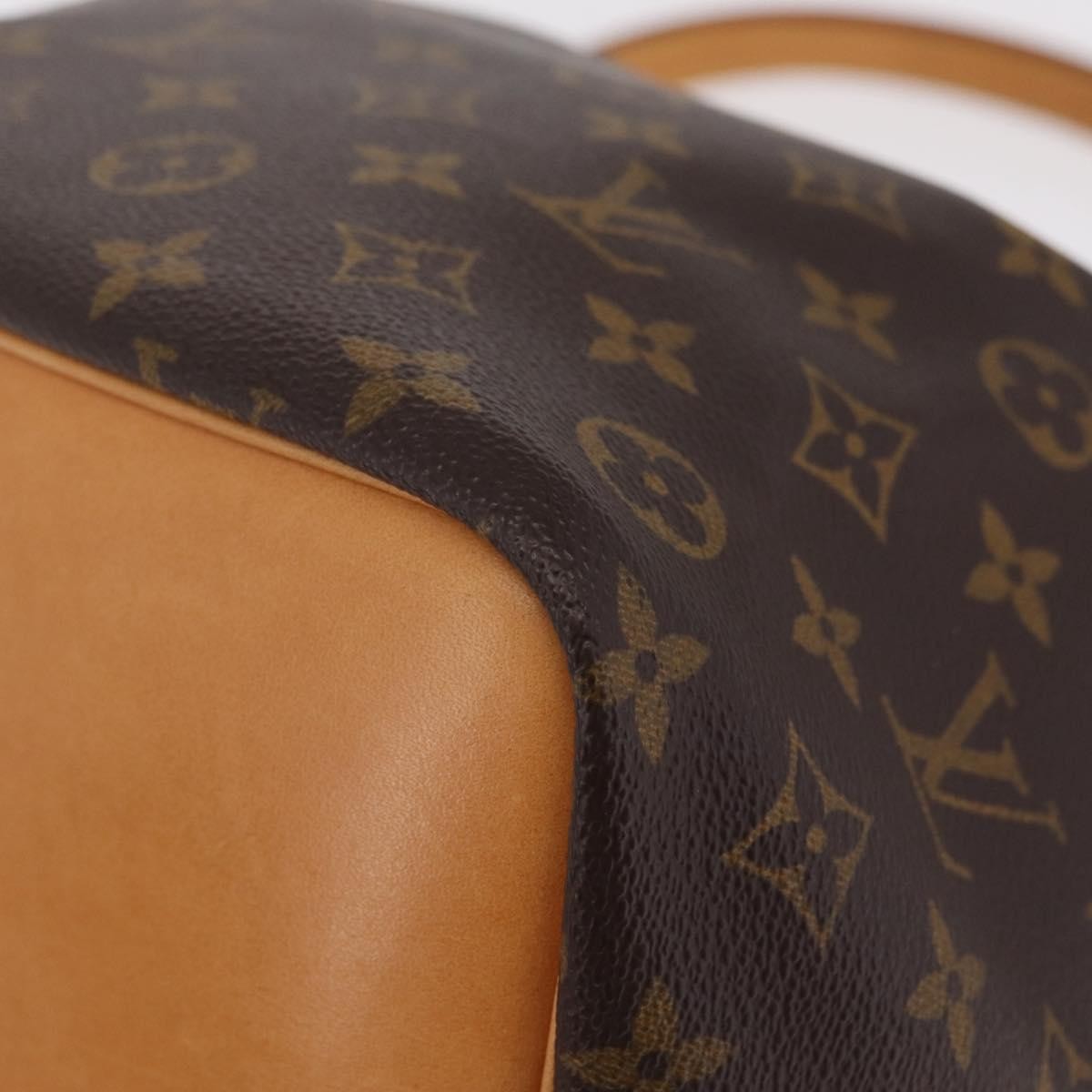 Louis Vuitton Petit Noe Monogram Canvas, Brown, Canvas, Handbag