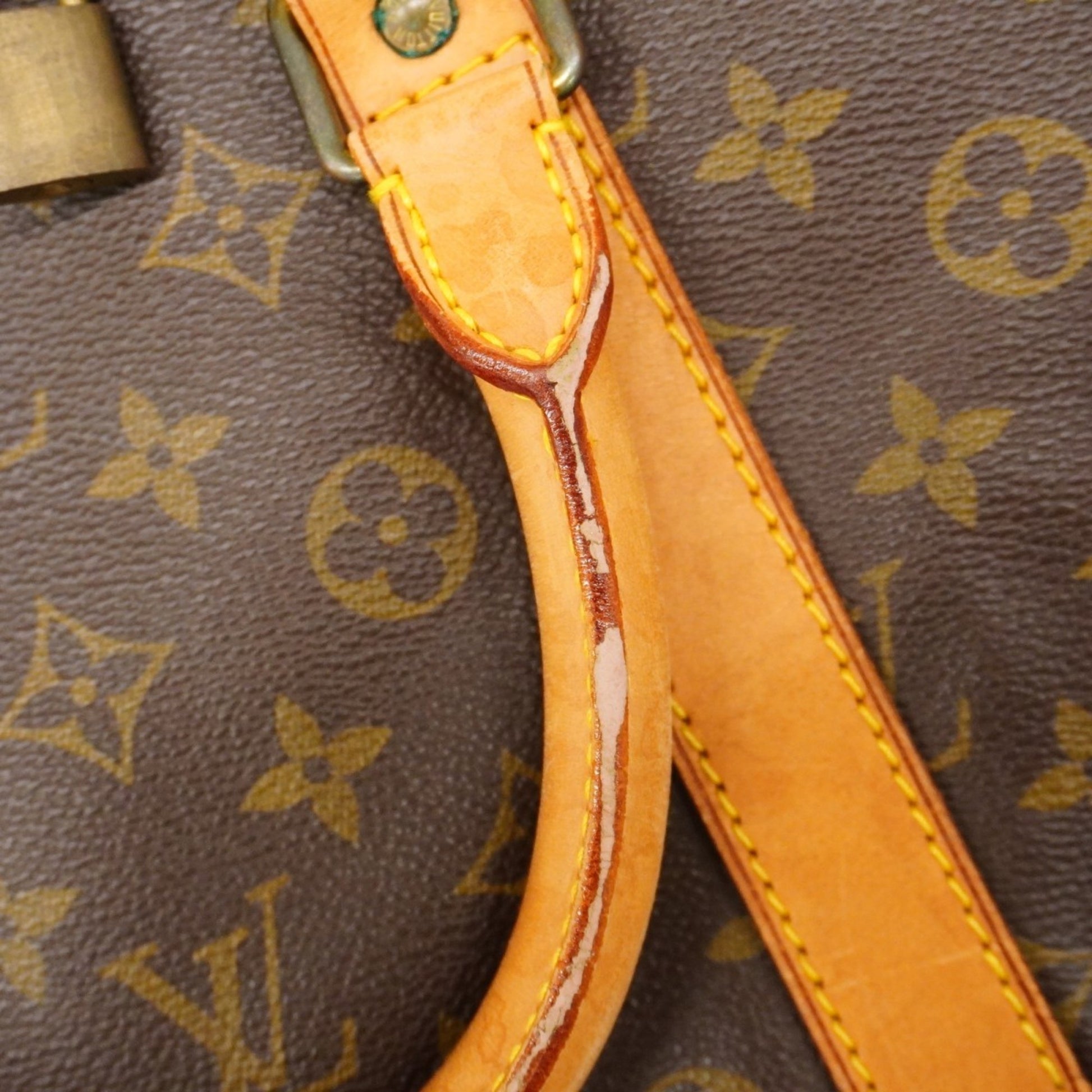 Louis Vuitton Keepall Bandouliere 55, Brown, Canvas, travel