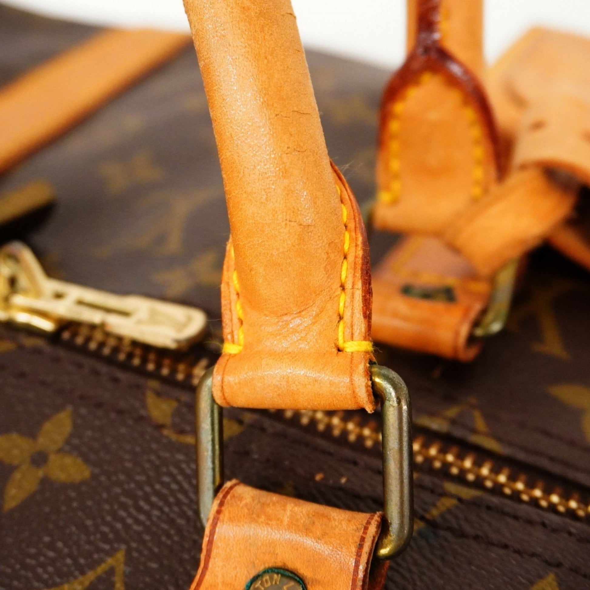 Louis Vuitton Keepall Bandouliere 55, Brown, Canvas, travel