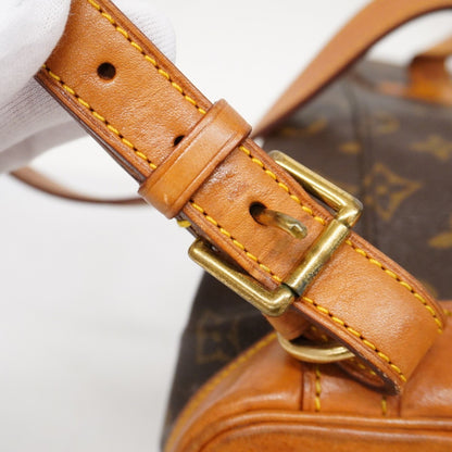 Louis Vuitton Montsouris MM, Brown, "CANVAS, LEATHER", backpack