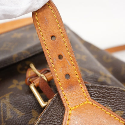 Louis Vuitton Montsouris MM, Brown, "CANVAS, LEATHER", backpack