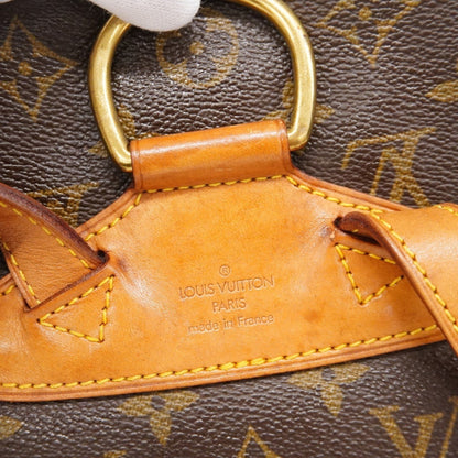 Louis Vuitton Montsouris MM, Brown, "CANVAS, LEATHER", backpack
