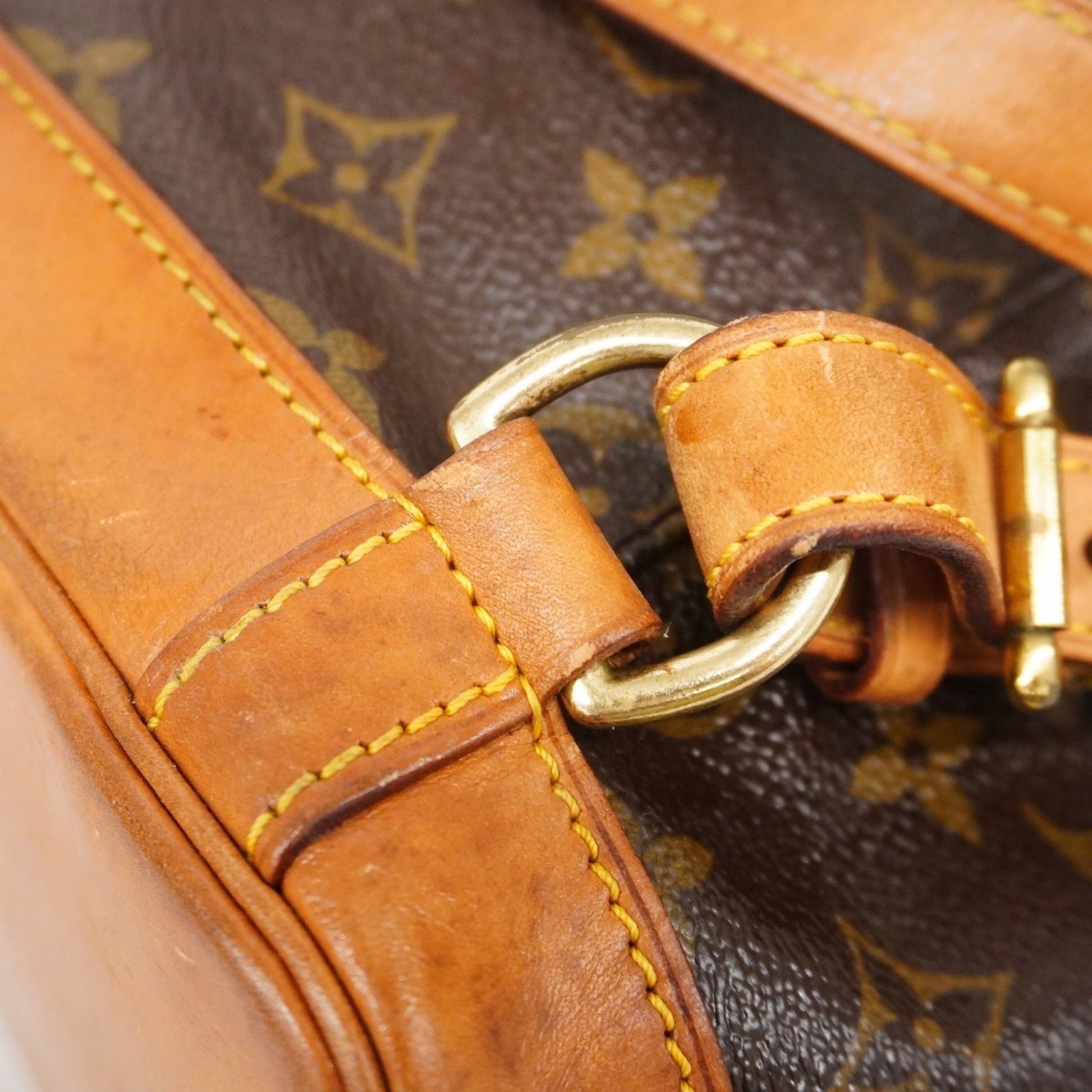 Louis Vuitton Montsouris MM, Brown, "CANVAS, LEATHER", backpack