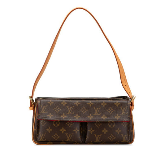 Louis Vuitton Viva Cité, Brown, Canvas, shoulder