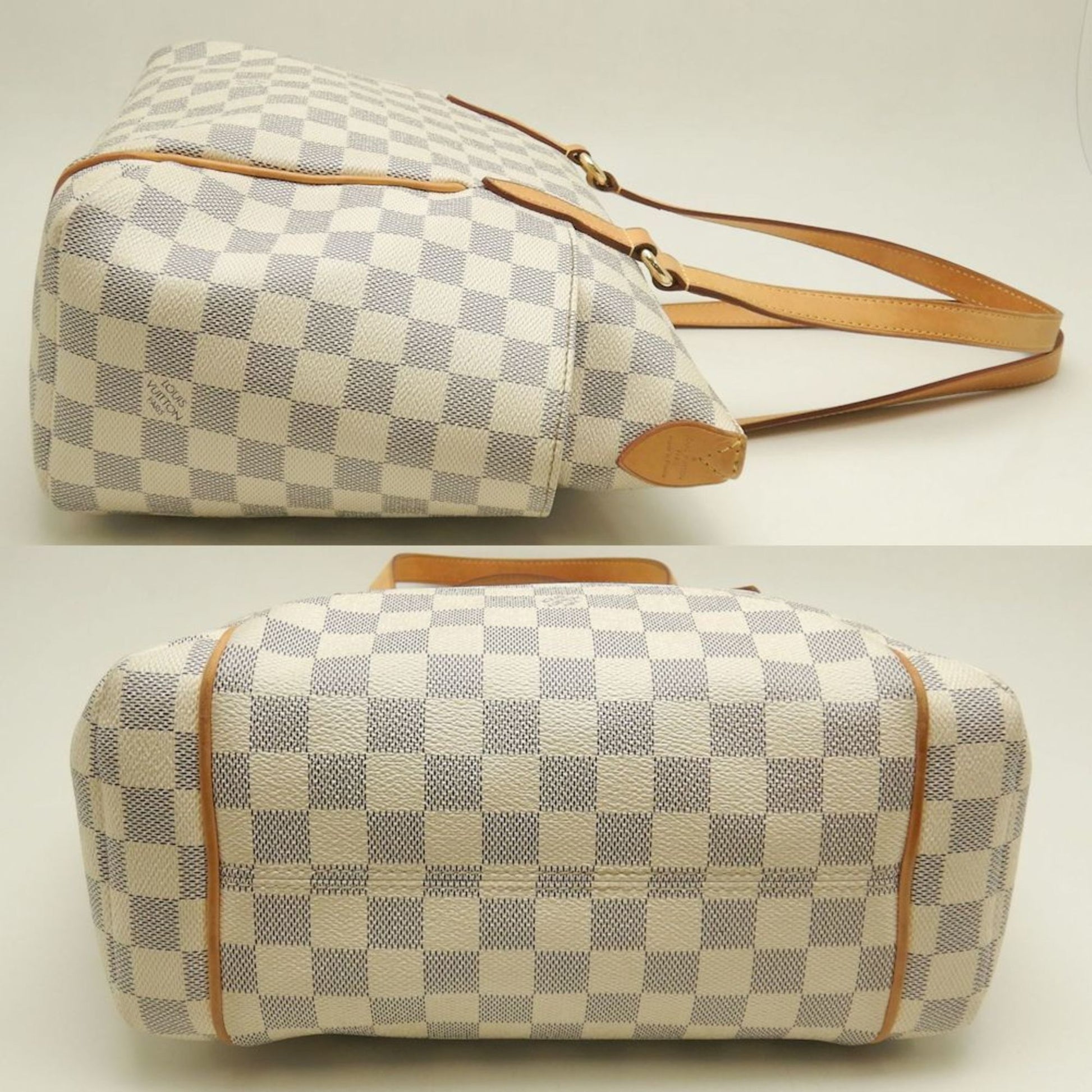 Louis Vuitton Totally, White, Canvas, tote