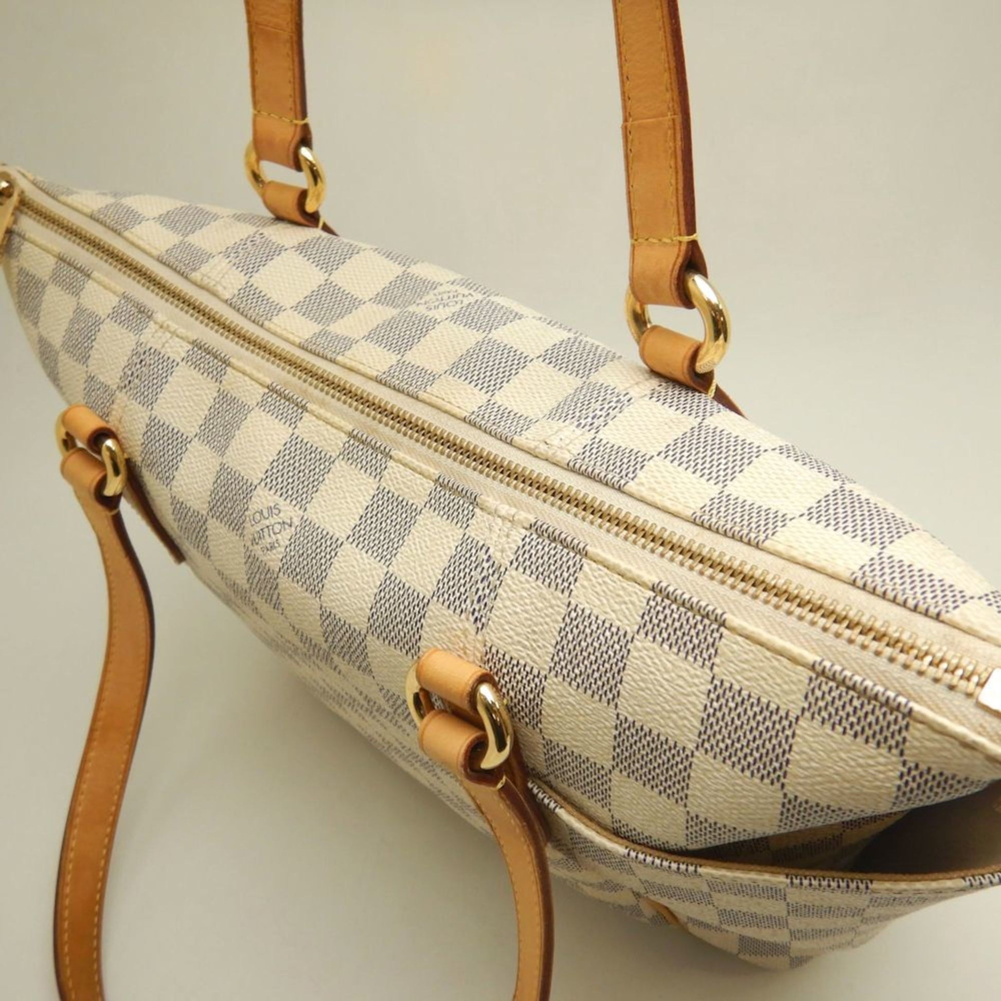 Louis Vuitton Totally, White, Canvas, tote