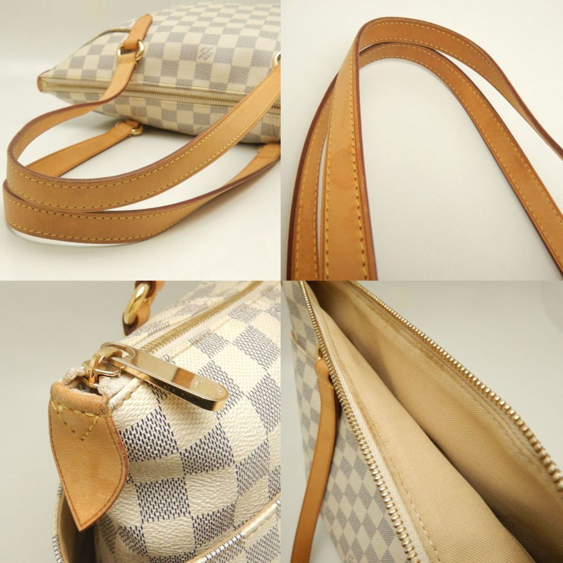 Louis Vuitton Totally, White, Canvas, tote