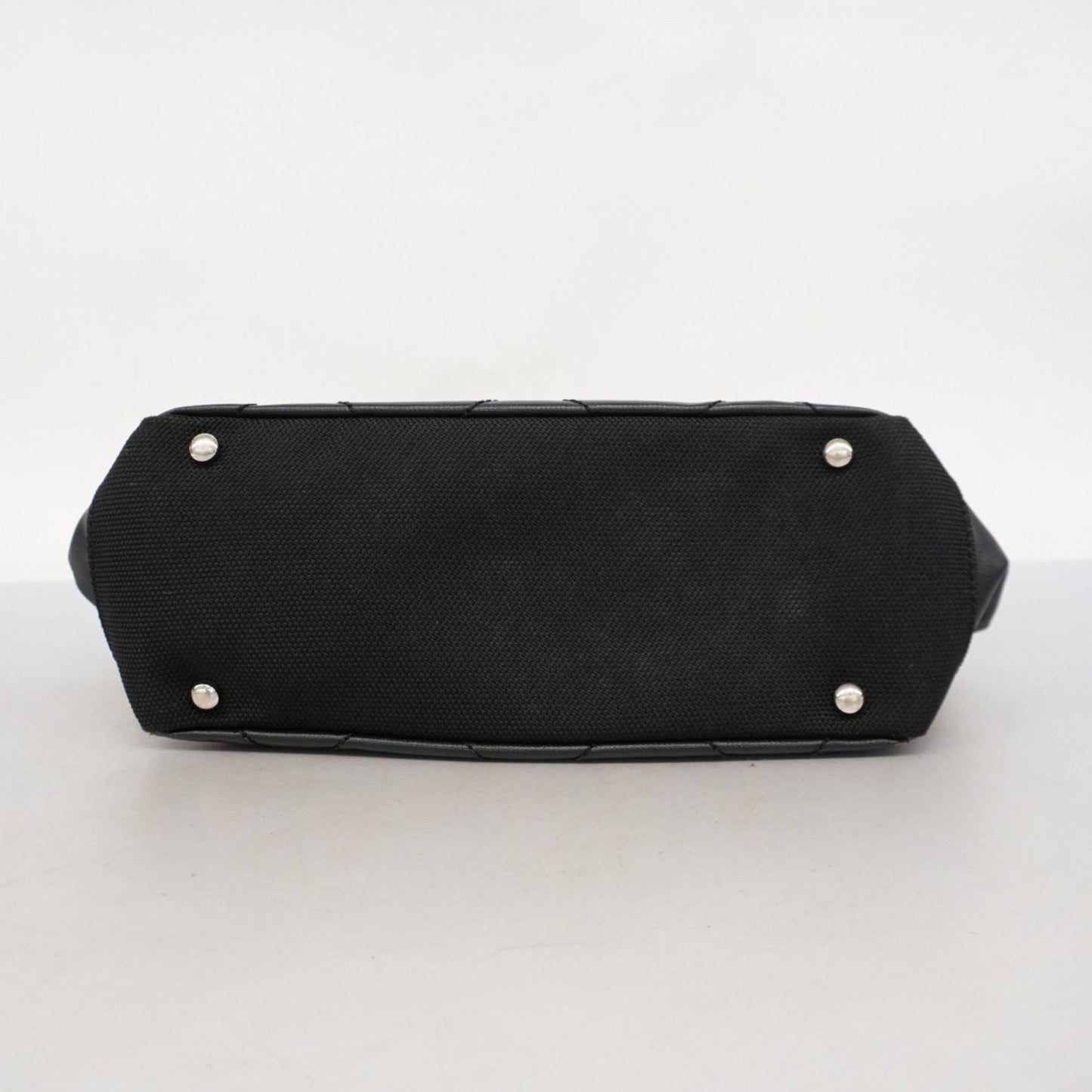 Chanel Paris Biarritz, Black, "CANVAS, LEATHER", handbag