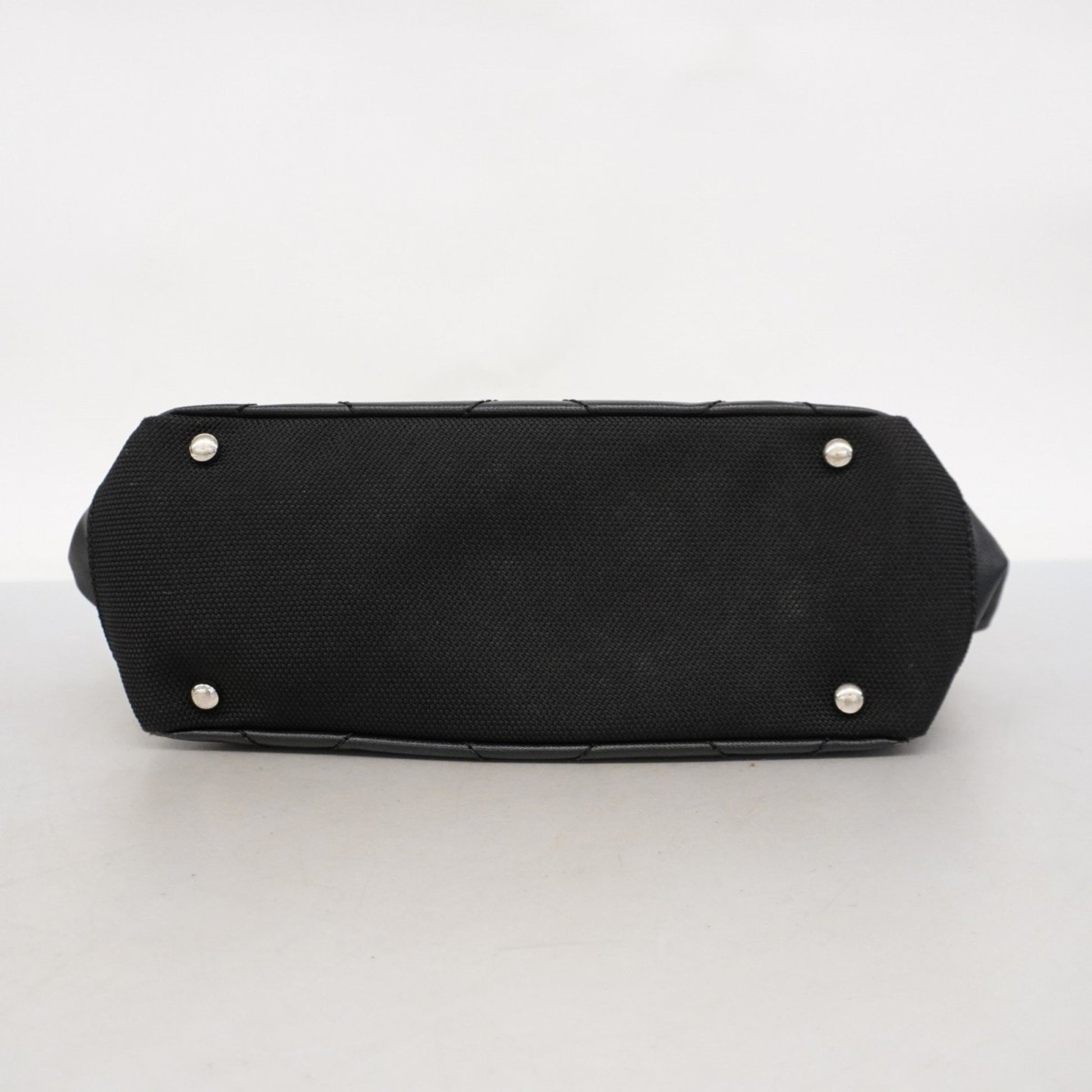 Chanel Paris Biarritz, Black, "CANVAS, LEATHER", handbag