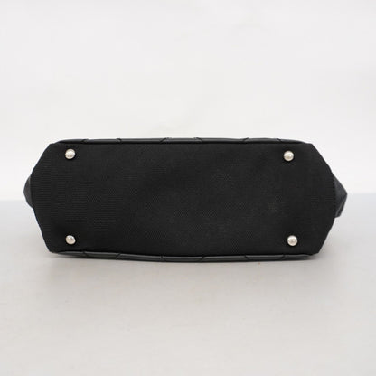 Chanel Paris Biarritz, Black, "CANVAS, LEATHER", handbag
