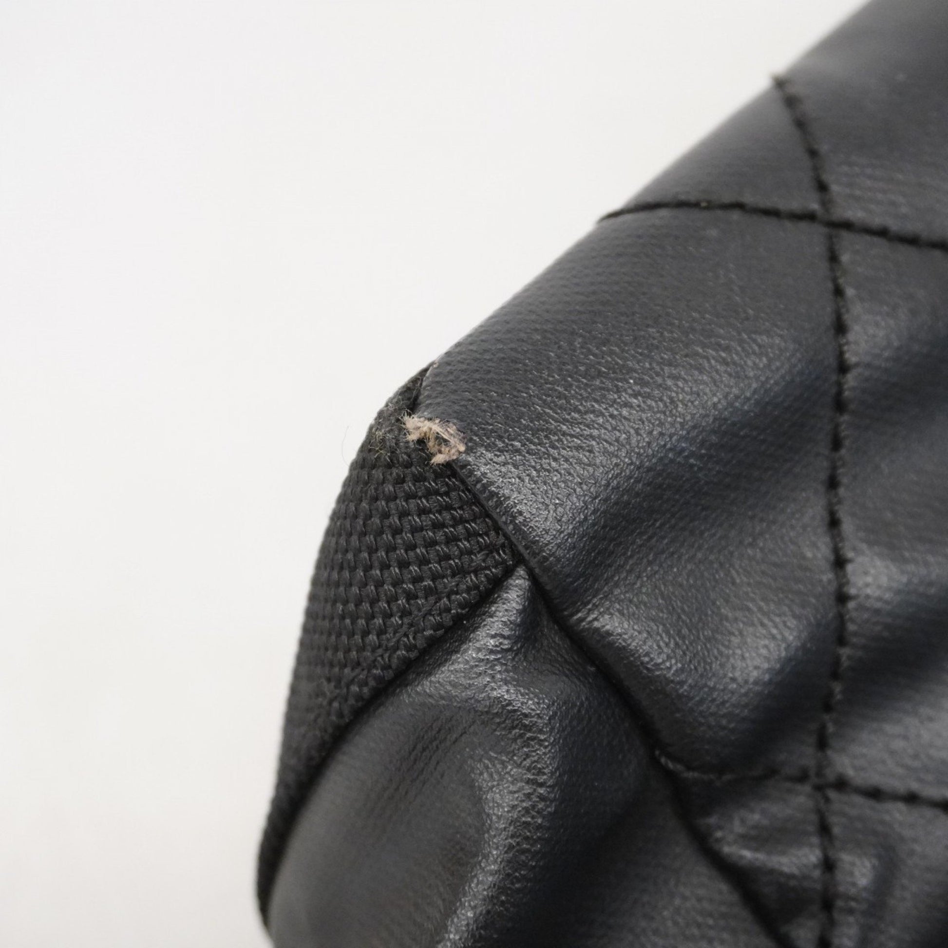 Chanel Paris Biarritz, Black, "CANVAS, LEATHER", handbag