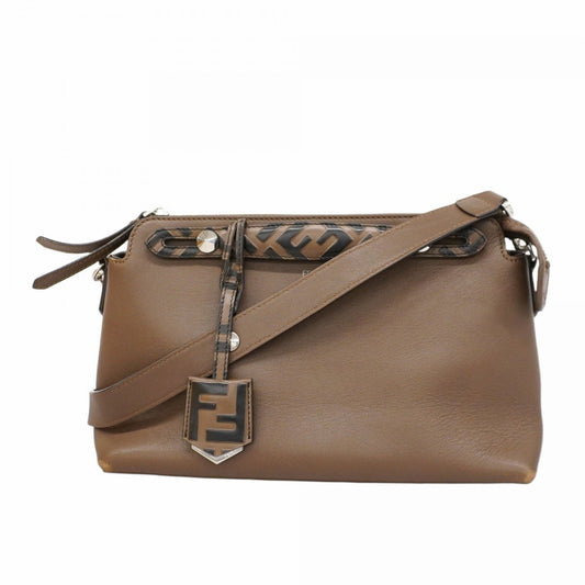 Fendi By The Way, Brown, Leather, handbag
