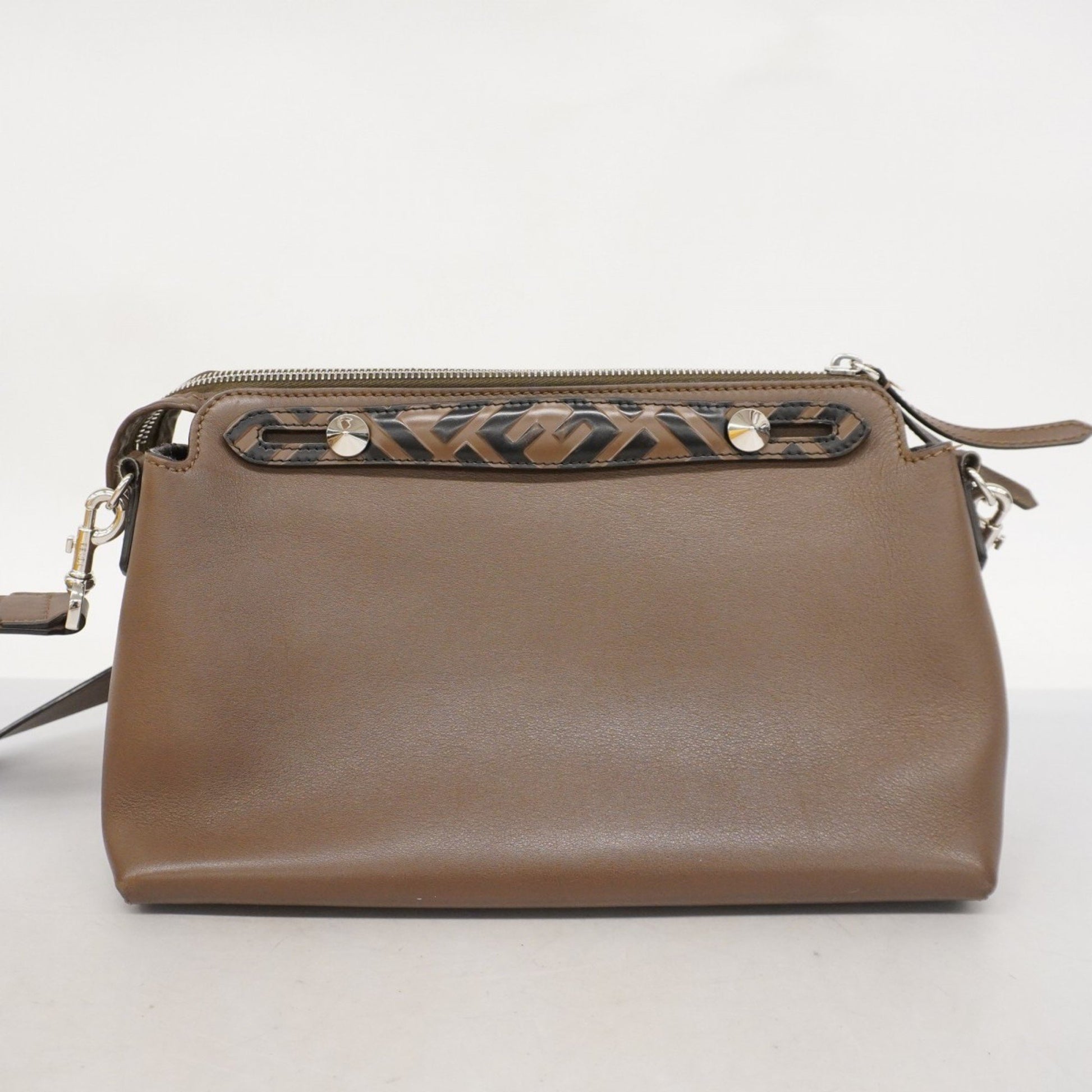 Fendi By The Way, Brown, Leather, handbag