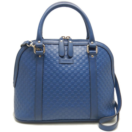 Gucci Micro guccissima, Blue, Leather, handbag