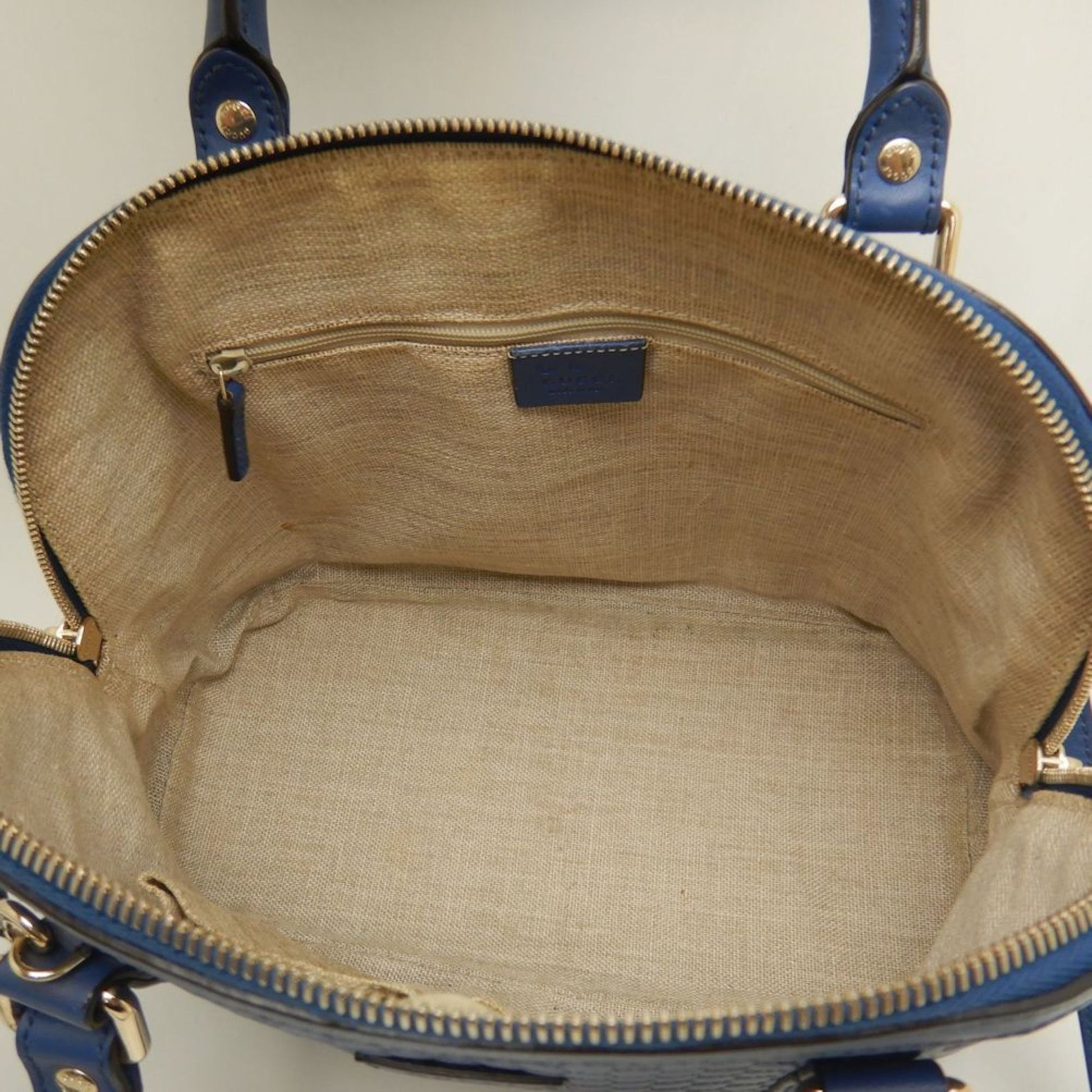 Gucci Micro guccissima, Blue, Leather, handbag