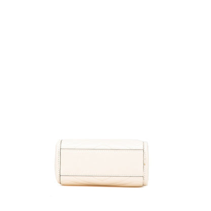 Gucci Marmont GM, White, Leather, handbag