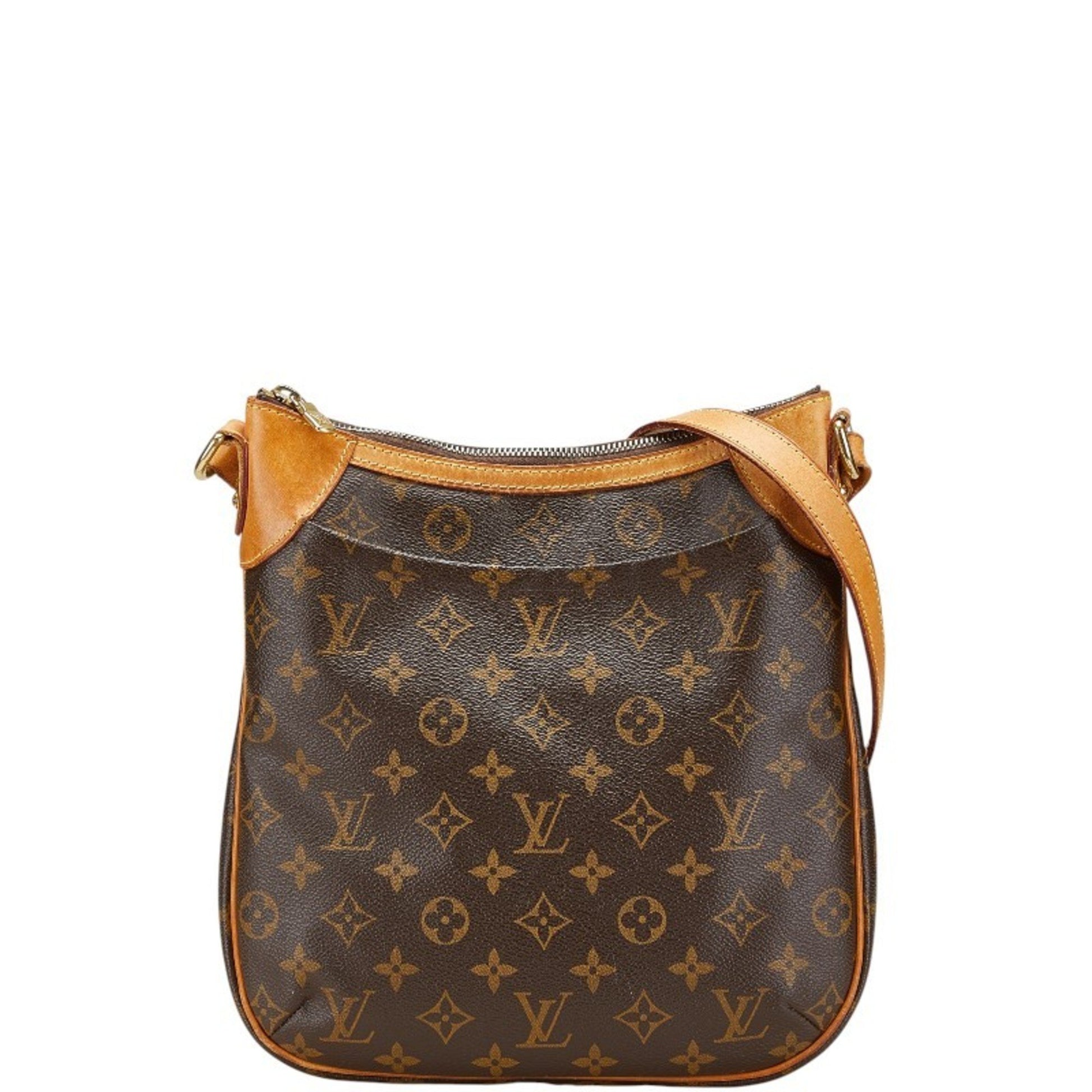 Louis Vuitton Odeon, Brown, Canvas, shoulder