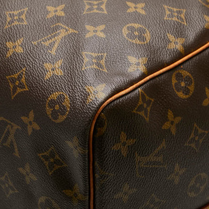 Louis Vuitton Keepall Bandoulière 60, Brown, Canvas, travel