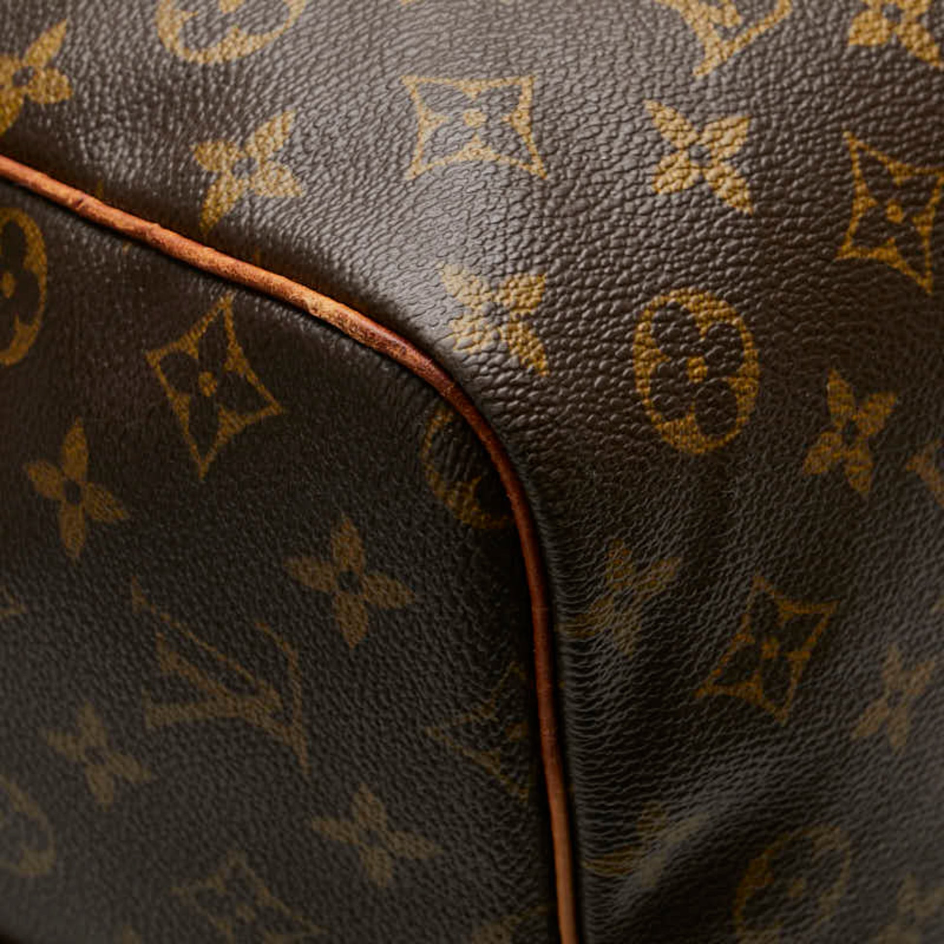 Louis Vuitton Keepall Bandoulière 60, Brown, Canvas, travel