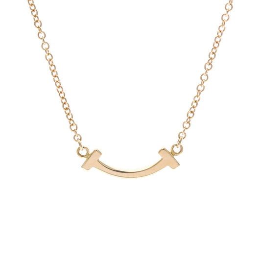Tiffany & Co. T Smile Pendant 18K Rose Gold, Pink, Pink Gold, Necklace