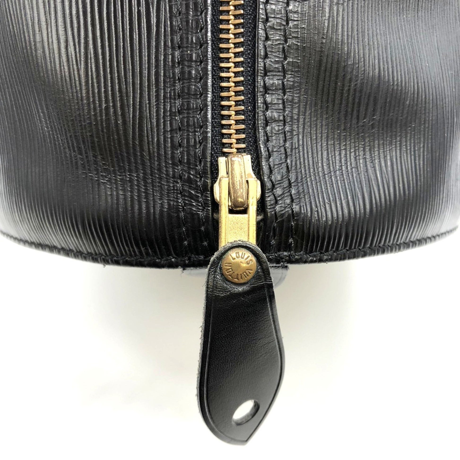 Louis Vuitton Speedy 40, Black, Leather, handbag