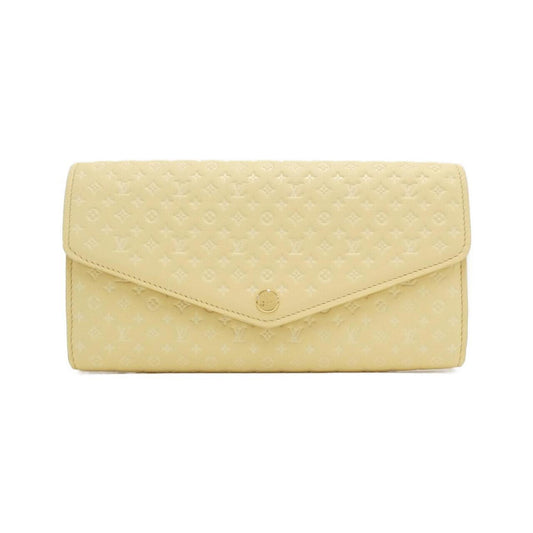 Louis Vuitton Sarah, Yellow, Leather, wallet