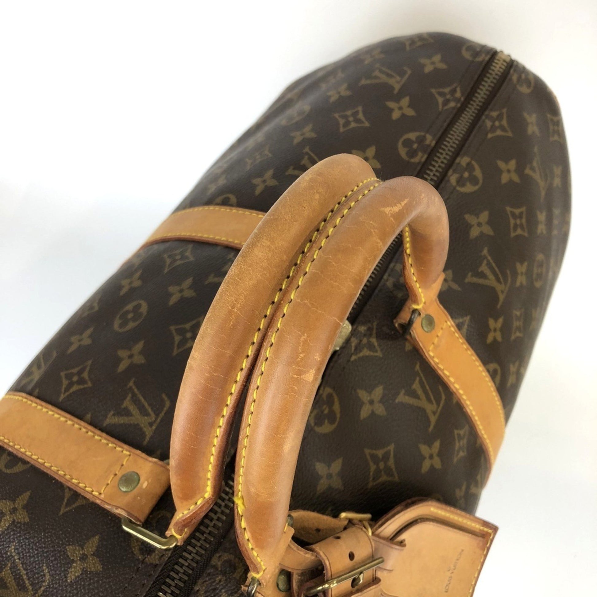 Louis Vuitton Keepall 50, Brown, Canvas, travel