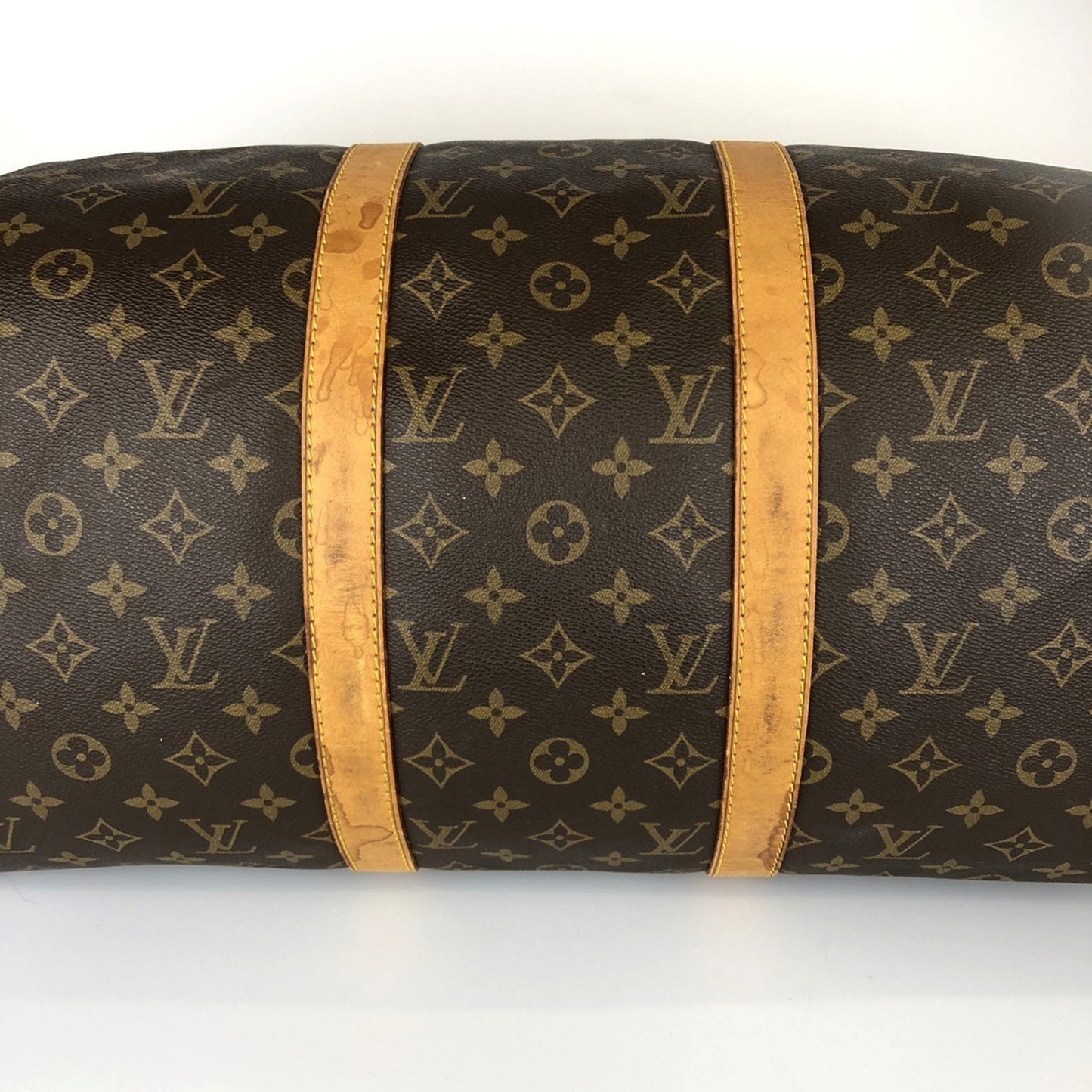 Louis Vuitton Keepall 50, Brown, Canvas, travel