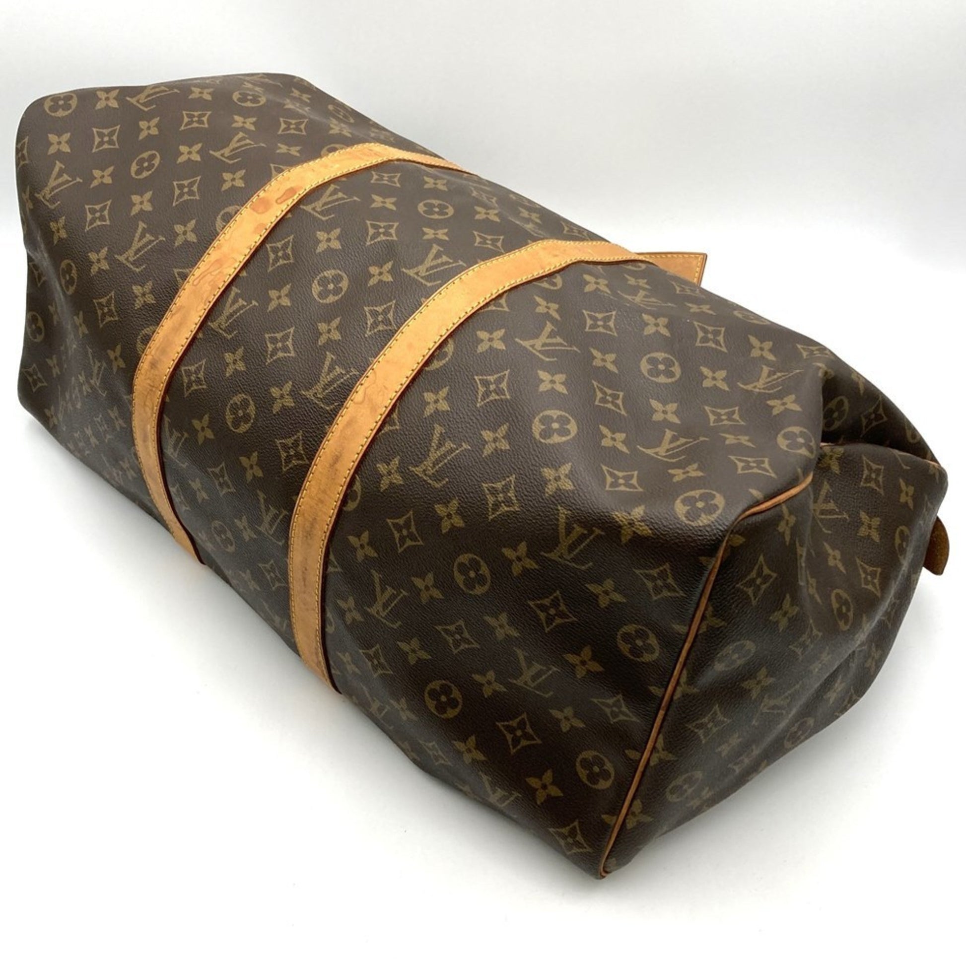 Louis Vuitton Keepall 50, Brown, Canvas, travel
