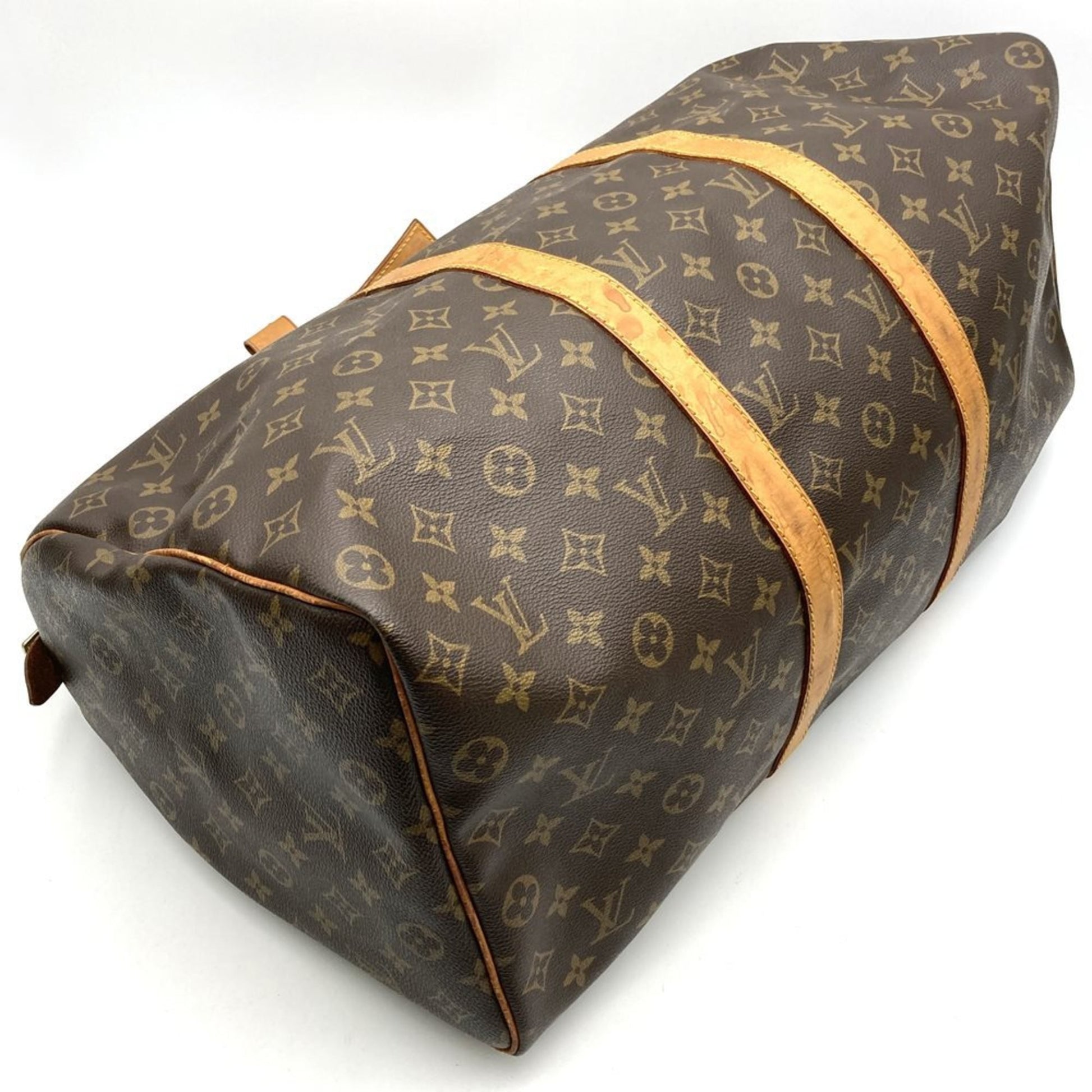 Louis Vuitton Keepall 50, Brown, Canvas, travel