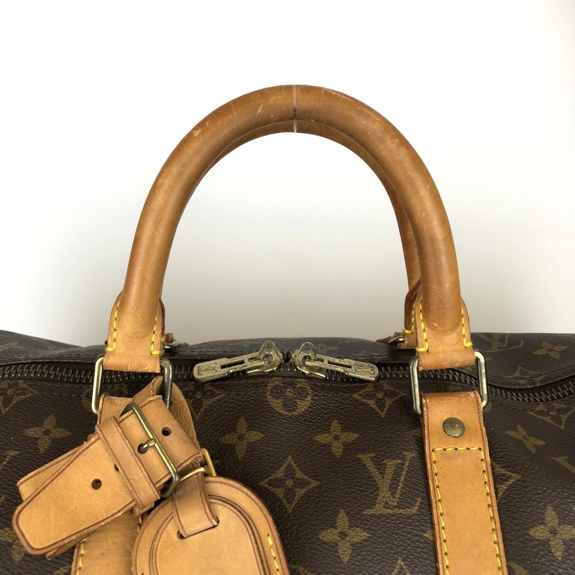 Louis Vuitton Keepall 50, Brown, Canvas, travel