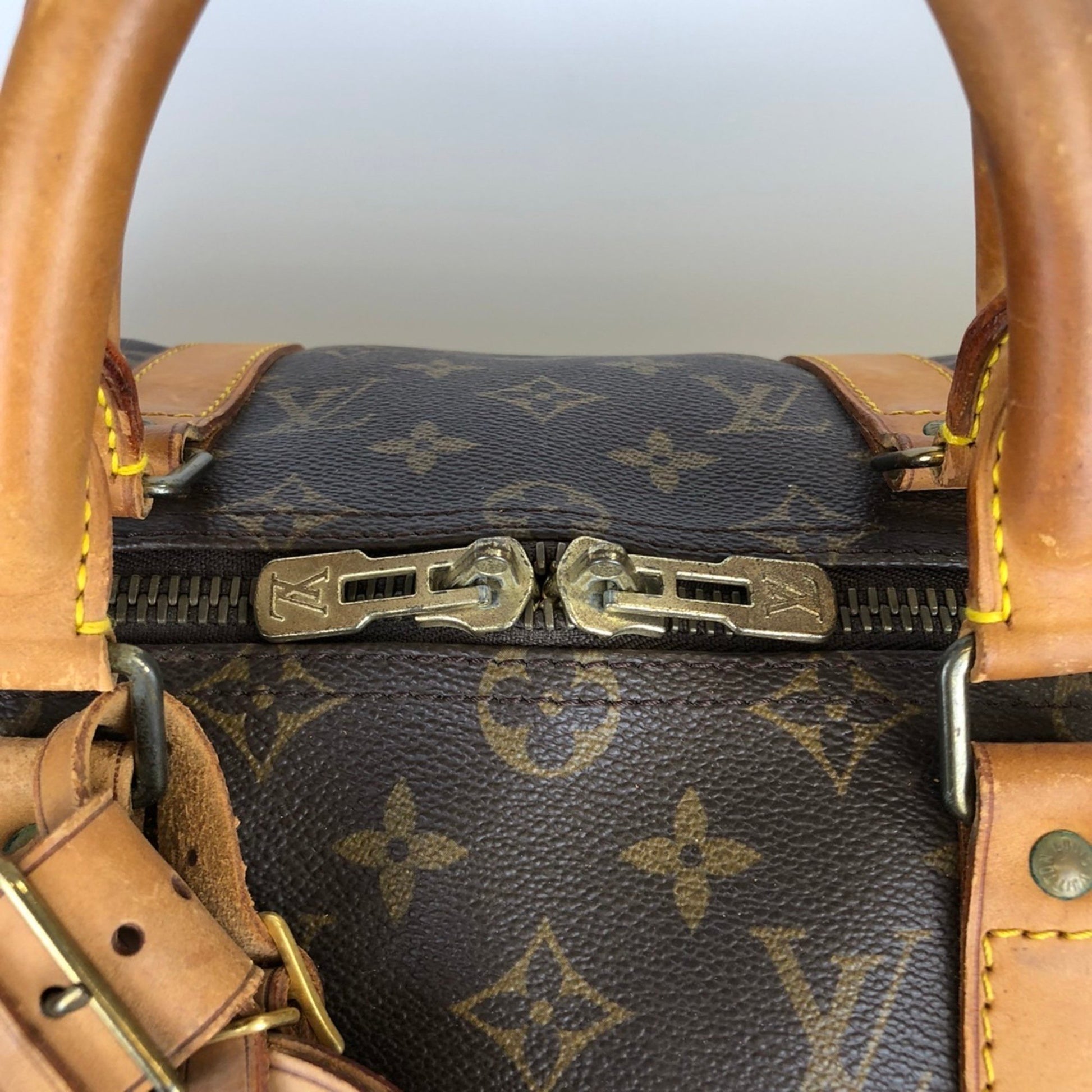 Louis Vuitton Keepall 50, Brown, Canvas, travel