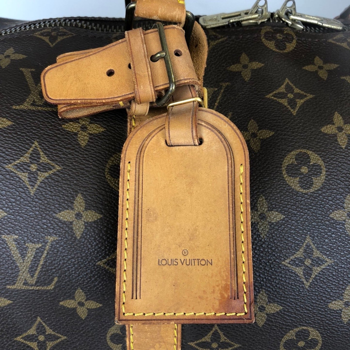 Louis Vuitton Keepall 50, Brown, Canvas, travel