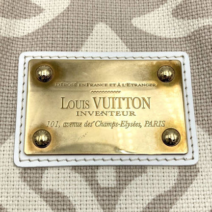 Louis Vuitton Tahitienne, Beige, "CANVAS, LEATHER", tote