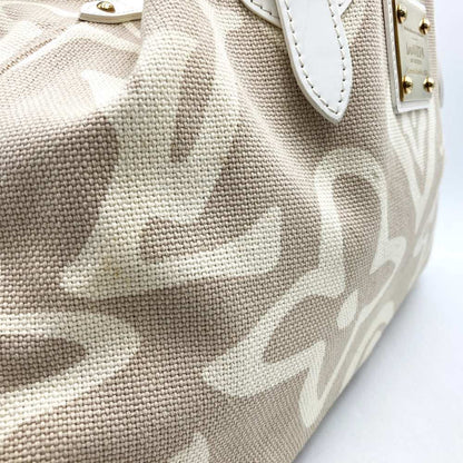 Louis Vuitton Tahitienne, Beige, "CANVAS, LEATHER", tote
