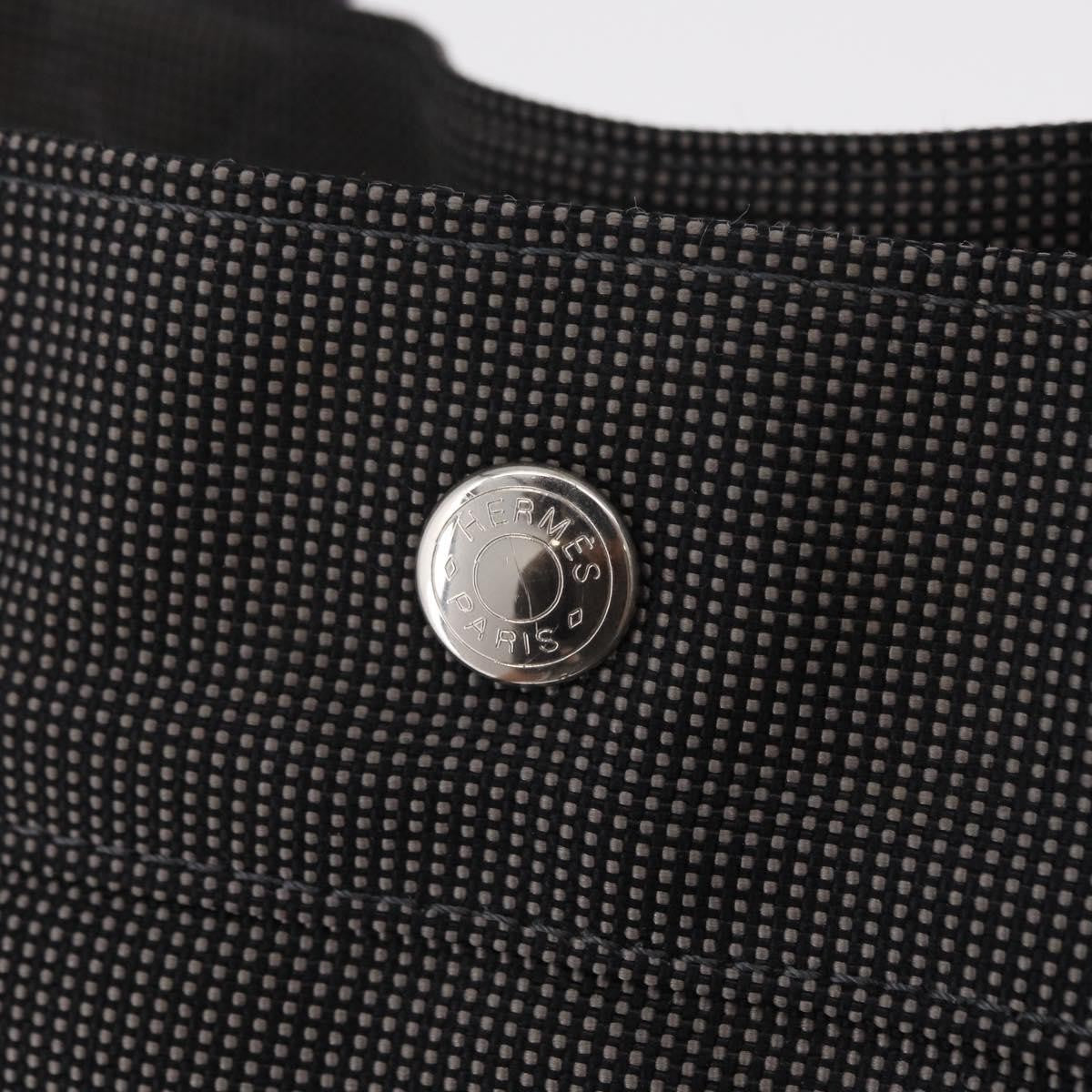 Hermes Herline Canvas, Gray, Canvas, Backpack