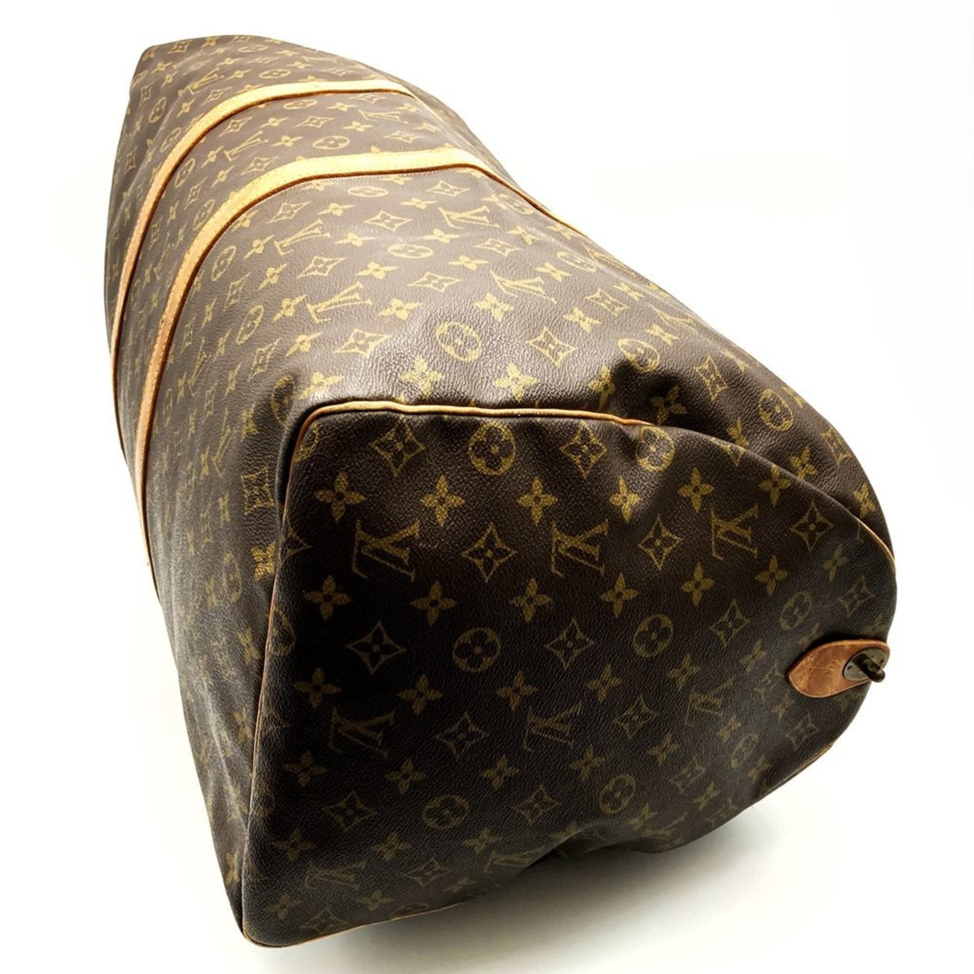 Louis Vuitton Keepall 60, Brown, Canvas, travel