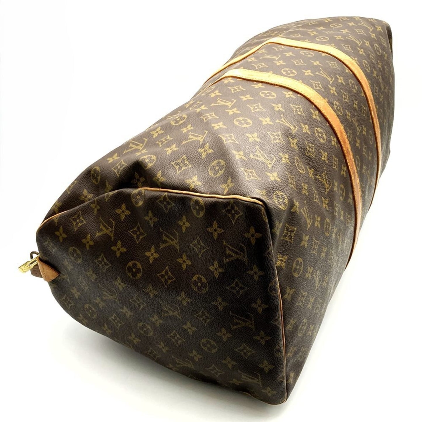Louis Vuitton Keepall 60, Brown, Canvas, travel