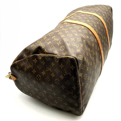 Louis Vuitton Keepall 60, Brown, Canvas, travel