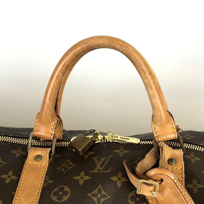 Louis Vuitton Keepall 60, Brown, Canvas, travel