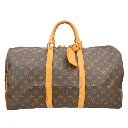 Louis Vuitton Keepall Monogram Canvas, Brown, Canvas, Travel Bag