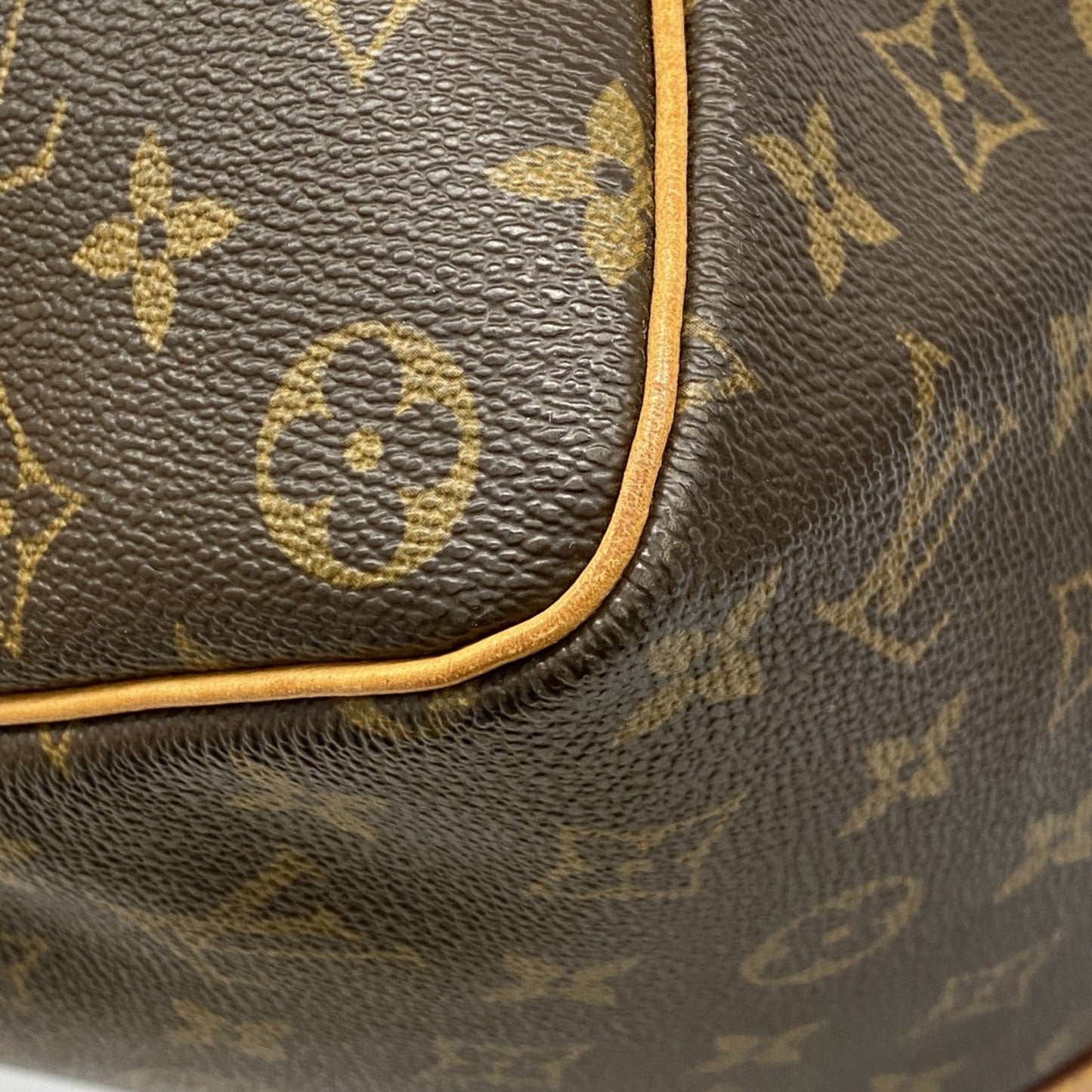 Louis Vuitton Keepall 45, Brown, Canvas, shoulder