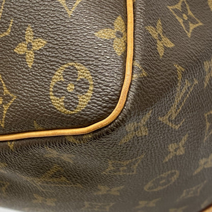 Louis Vuitton Keepall 45, Brown, Canvas, shoulder
