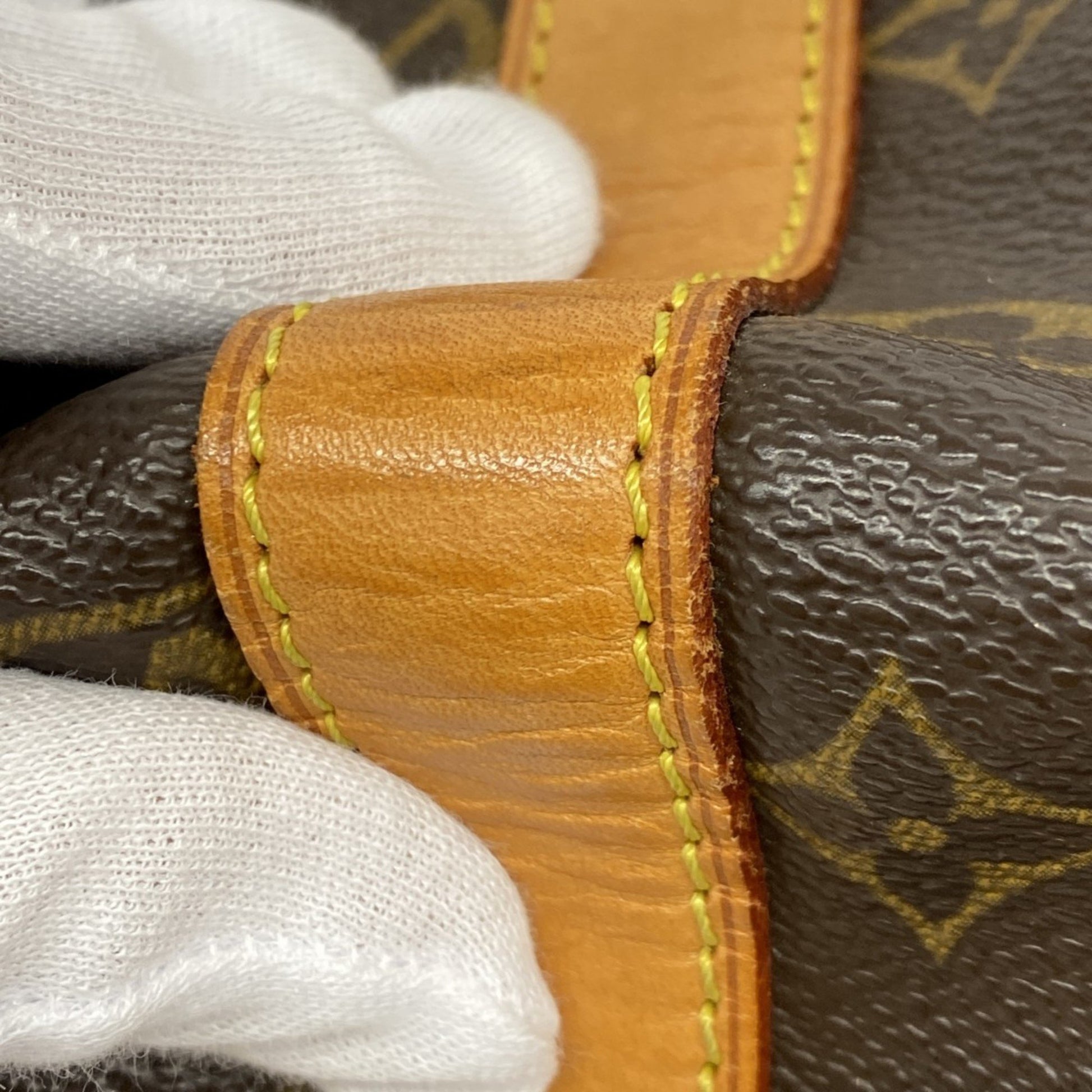 Louis Vuitton Keepall 45, Brown, Canvas, shoulder