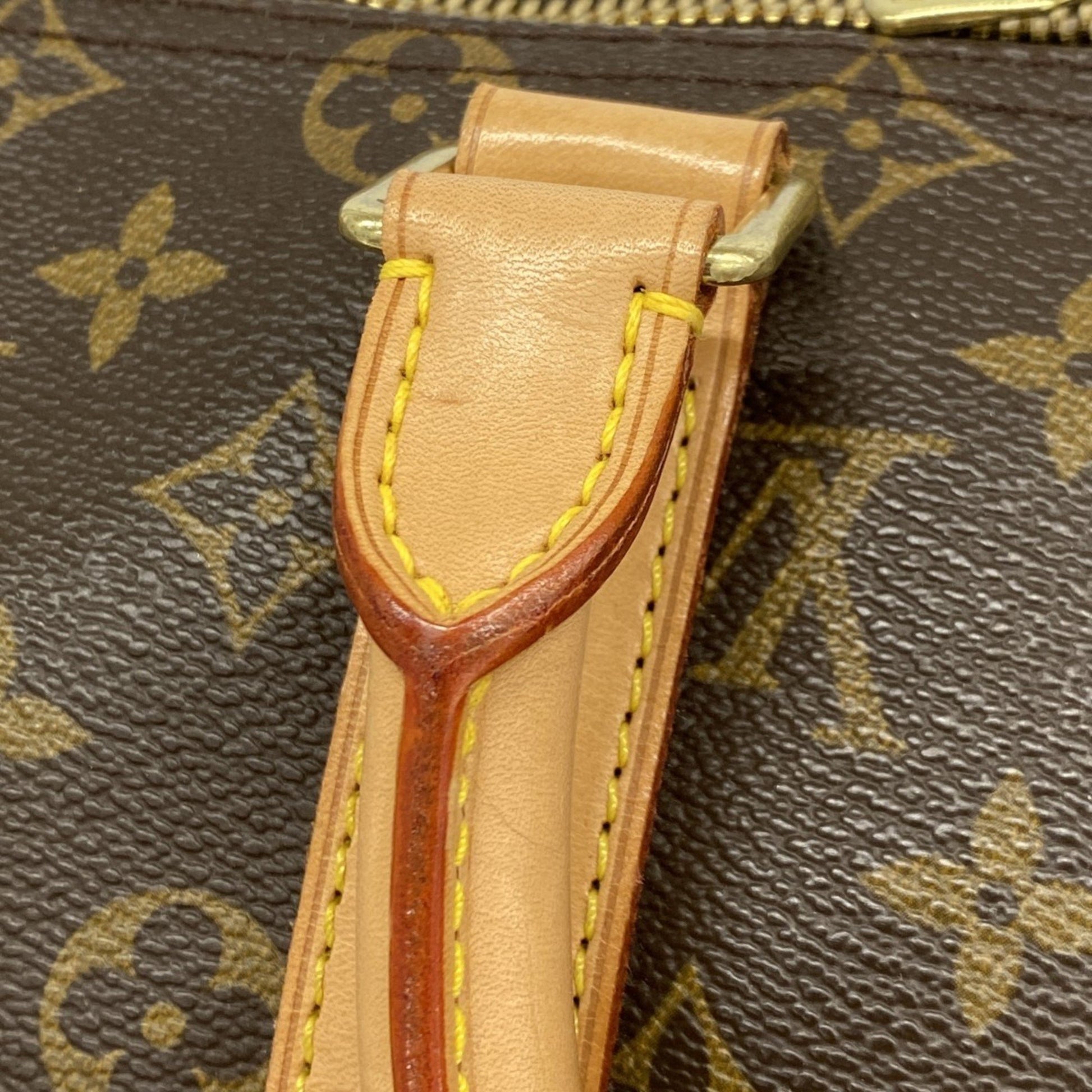 Louis Vuitton Keepall 45, Brown, Canvas, shoulder