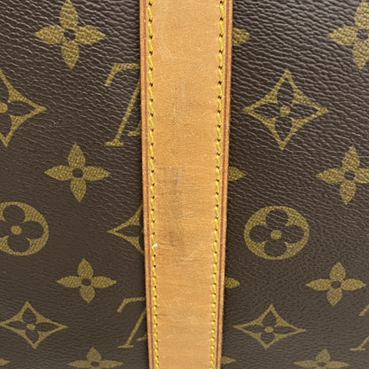Louis Vuitton Keepall Bandoulière 55, Brown, Canvas, travel