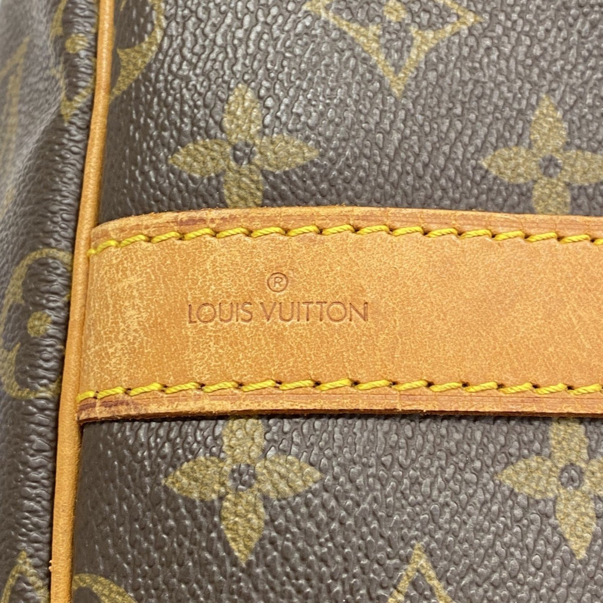 Louis Vuitton Keepall Bandoulière 55, Brown, Canvas, travel