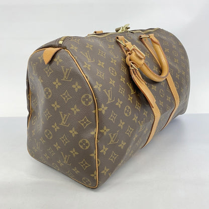 Louis Vuitton Keepall 45, Brown, Canvas, travel