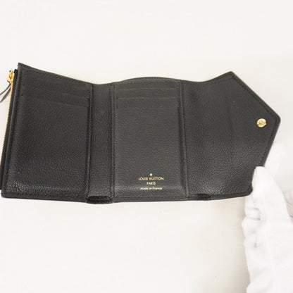 Louis Vuitton Victorine, Black, Leather, wallet