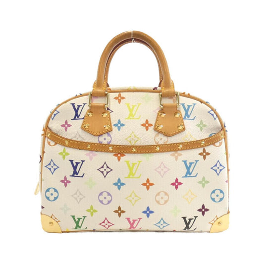 Louis Vuitton Alma, White, "CANVAS, LEATHER", handbag
